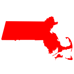 state of massachusetts on a map servived by xpressman